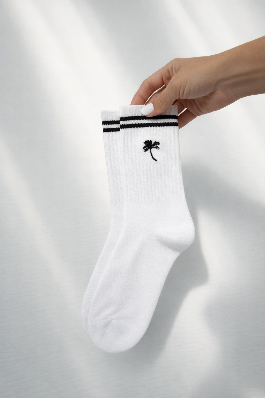 Palm Tree Logo Crew Socks